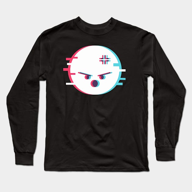 Angry Emoticon Long Sleeve T-Shirt by Utopia Shop